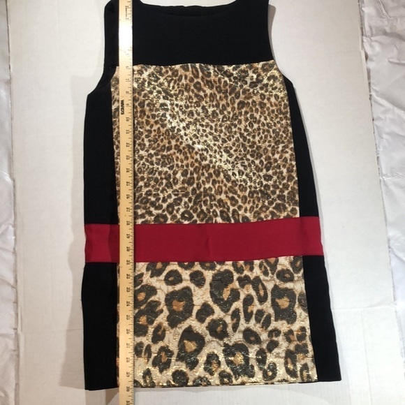 GAMBATTISTA VALLI Stunning Leopard Print Block Dress Size S. - Picture 5 of 7